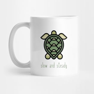 Fun Turtle | SLOW AND STEADY | Growth Mindset Gift Mug